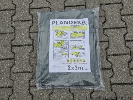 Plandeka HDPE 160g/m2 na namiot ogrodowy 2x3 m.