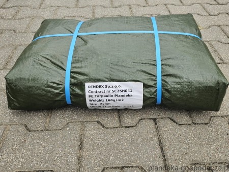Opakowanie zbiorcze plandek HDPE 160g/m2 na namiot handlowy 2x3 m.