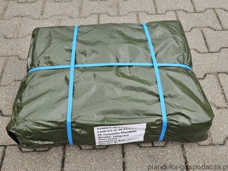 Plandeka PE 160g zbiorcze opakowanie gotowe do wysyłki.