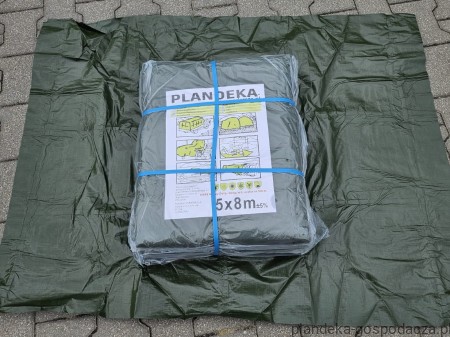 Plandeka PE budowlana 5x8 m