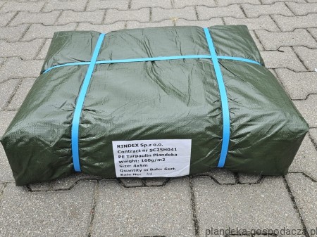 Opakowanie zbiorcze plandek HDPE 4x5 160g/m2