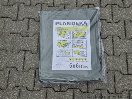 Plandeki HDPE 5x6 160g/m2 - pojedyncze opakowanie   w folii