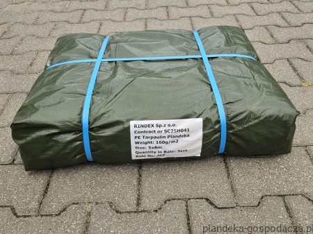 Opakowanie zbiorcze plandek HDPE 5x8 160g/m2