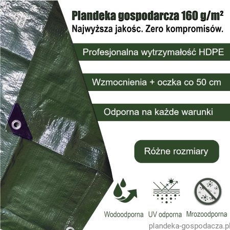 Plandeka HDPE 160 g/m² UV – materiał najwyższej jakości