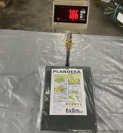 Waga plandeki HDPE 6x8 160g/m2