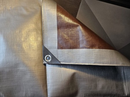 Plandeka 210g Silver_Brown widok 1