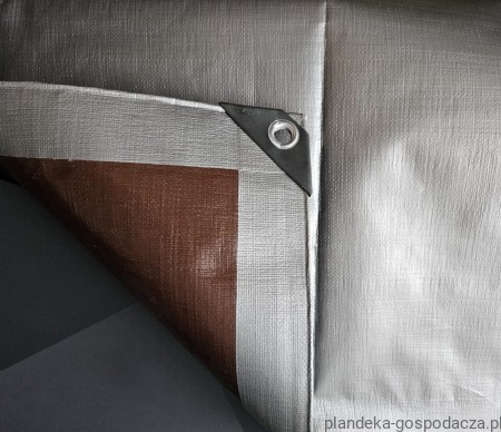 Plandeka 8x12 210g Silver_Brown widok 2