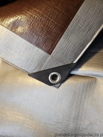 Plandeka 15x20 210g Silver_Brown widok 5